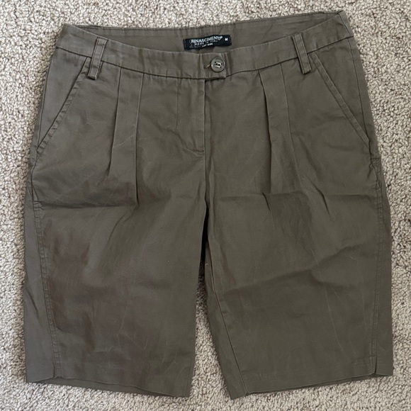 Rinascimento Pants - Rinascimento Olive Green Women's Bermudas